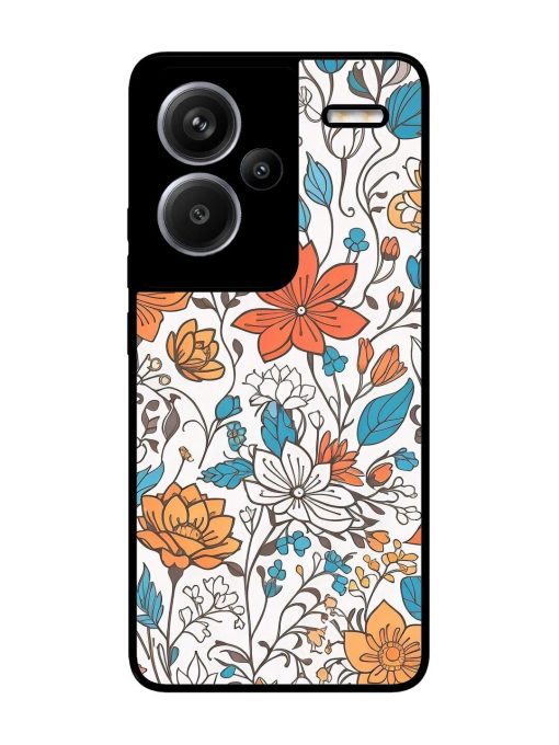 Floral Symphony Glossy Soft Edge Case for Xiaomi Redmi Note 13 Pro Plus (5G)