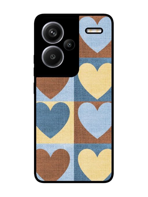 Hearts On Canvas Glossy Soft Edge Case for Xiaomi Redmi Note 13 Pro Plus (5G) Chachhi