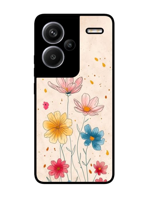 Delicate Bloom Glossy Soft Edge Case for Xiaomi Redmi Note 13 Pro Plus (5G) Chachhi