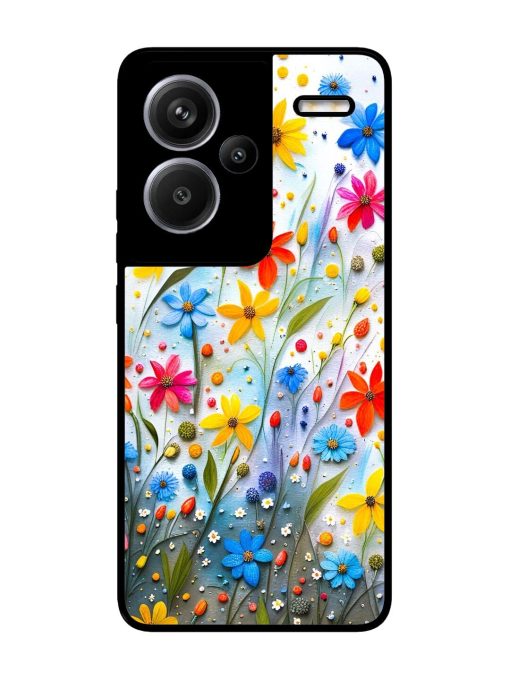 Vibrant Floral Glossy Soft Edge Case for Xiaomi Redmi Note 13 Pro Plus (5G)