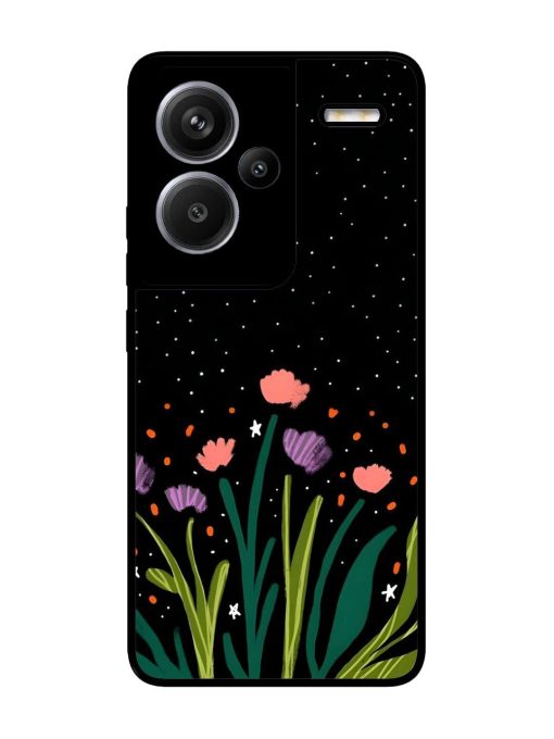 Midnight Bloom Glossy Soft Edge Case for Xiaomi Redmi Note 13 Pro Plus (5G) Chachhi