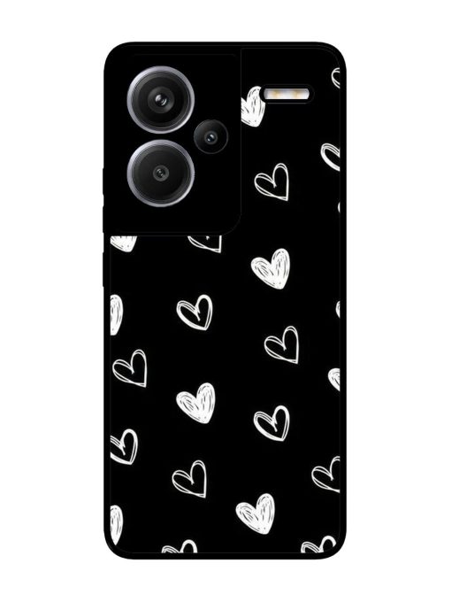 Scattered Hearts Glossy Soft Edge Case for Xiaomi Redmi Note 13 Pro Plus (5G) Chachhi