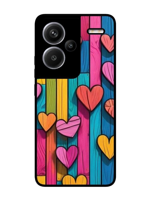 Rainbow Of Hearts Glossy Soft Edge Case for Xiaomi Redmi Note 13 Pro Plus (5G) Chachhi