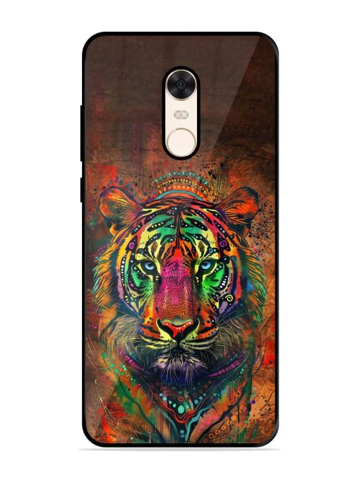 Cosmic Tiger Glossy Soft Edge Case for Xiaomi Redmi Note 5 Chachhi