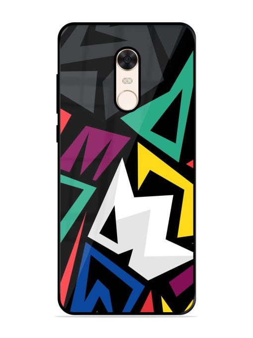 Chaotic Geometry Glossy Soft Edge Case for Xiaomi Redmi Note 5 Chachhi