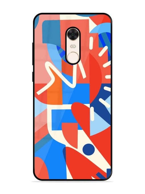 Abstract Harmony Glossy Soft Edge Case for Xiaomi Redmi Note 5 Chachhi