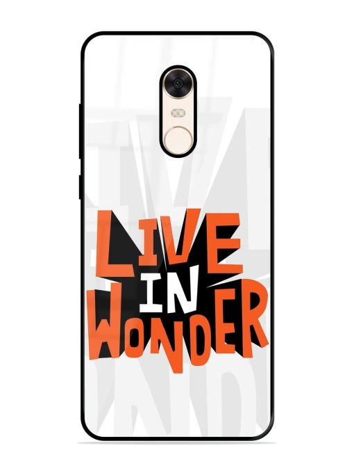 Wonder Burst Glossy Soft Edge Case for Xiaomi Redmi Note 5 Chachhi