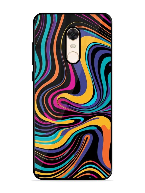 Psychedelic Swirl Glossy Soft Edge Case for Xiaomi Redmi Note 5 Chachhi