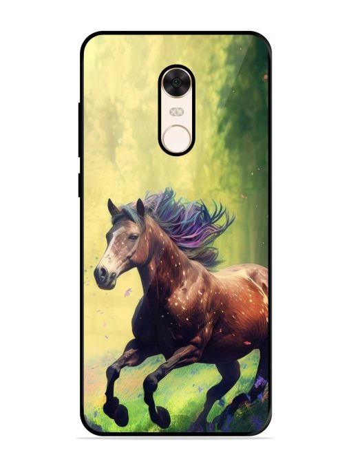 Enchanted Gallop Glossy Soft Edge Case for Xiaomi Redmi Note 5 Chachhi