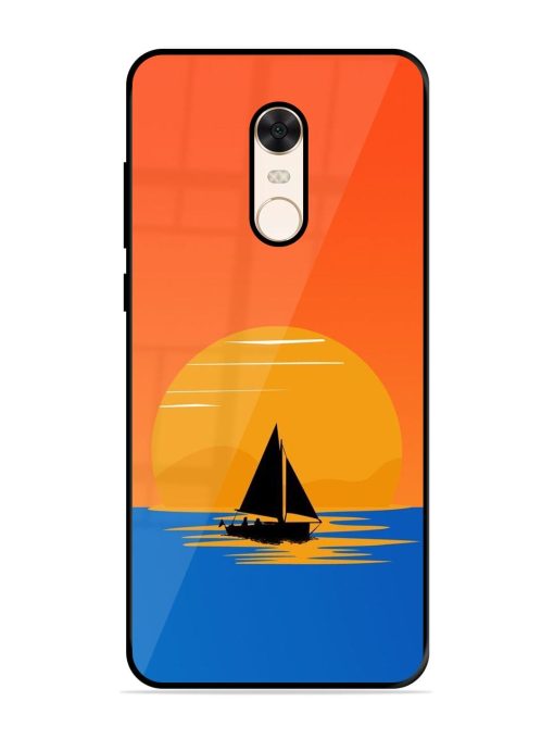 Sunset Sail Glossy Soft Edge Case for Xiaomi Redmi Note 5 Chachhi