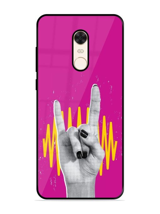 Rock Hand Glossy Soft Edge Case for Xiaomi Redmi Note 5 Chachhi