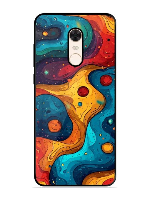 Cosmic Swirl Glossy Soft Edge Case for Xiaomi Redmi Note 5 Chachhi