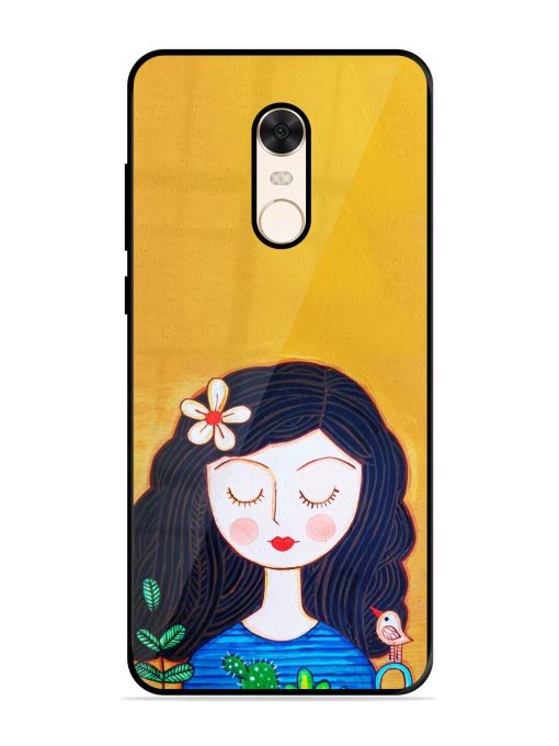 Girl Illustration Glossy Soft Edge Case for Xiaomi Redmi Note 5 Chachhi