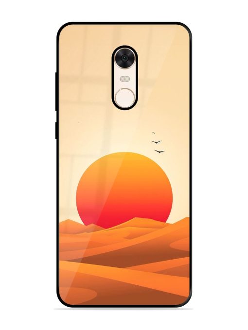 Desert Sunset Glossy Soft Edge Case for Xiaomi Redmi Note 5 Chachhi