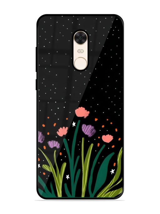 Midnight Bloom Glossy Soft Edge Case for Xiaomi Redmi Note 5 Chachhi