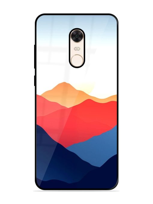 Sunset Peaks Glossy Soft Edge Case for Xiaomi Redmi Note 5 Chachhi