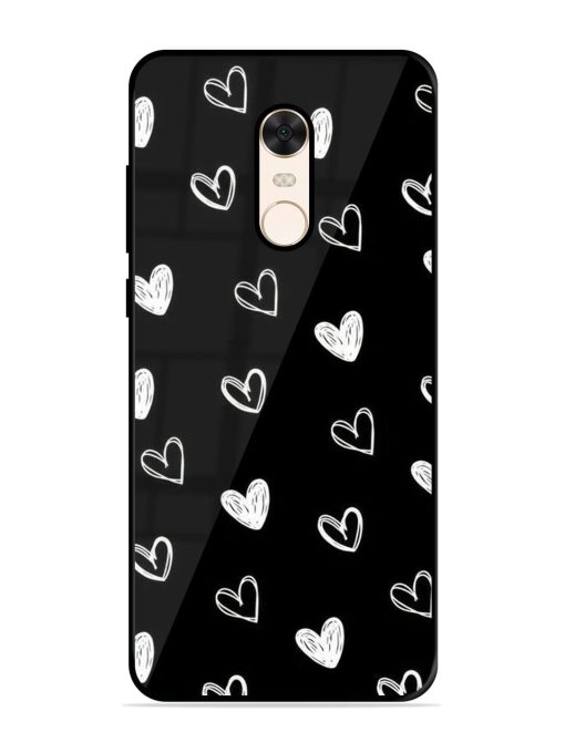 Scattered Hearts Glossy Soft Edge Case for Xiaomi Redmi Note 5 Chachhi