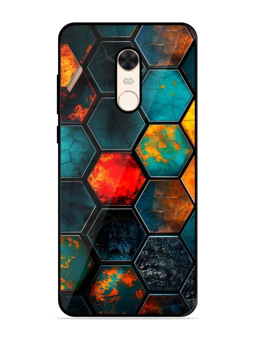 Hexagon Hive Glossy Soft Edge Case for Xiaomi Redmi Note 5 Chachhi