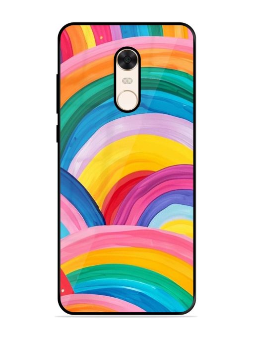 Rainbow Symphony Glossy Soft Edge Case for Xiaomi Redmi Note 5 Chachhi