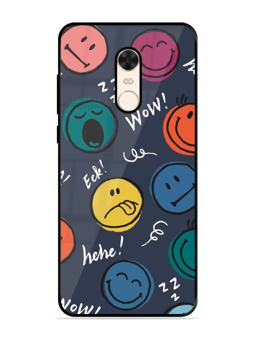 Emoticon Parade Glossy Soft Edge Case for Xiaomi Redmi Note 5 Chachhi