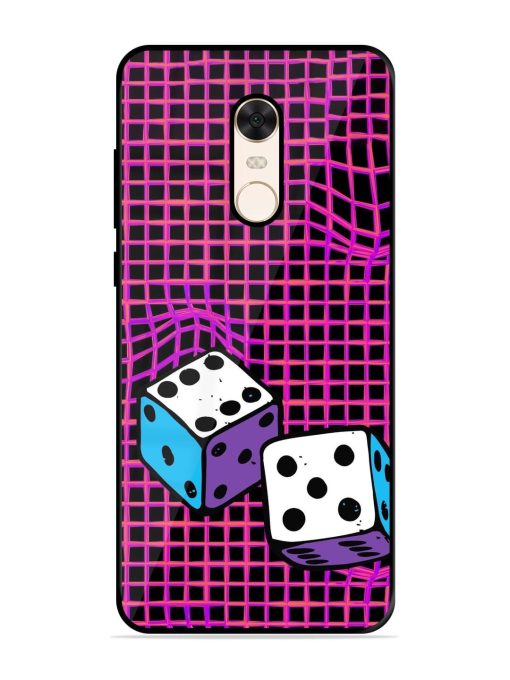 Glitched Dice Glossy Soft Edge Case for Xiaomi Redmi Note 5