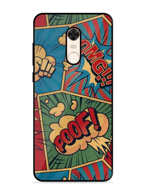 Comic Book Chaos Glossy Soft Edge Case for Xiaomi Redmi Note 5 Chachhi