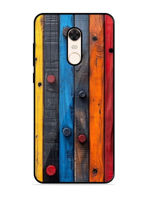 Rainbow Plank Glossy Soft Edge Case for Xiaomi Redmi Note 5 Chachhi