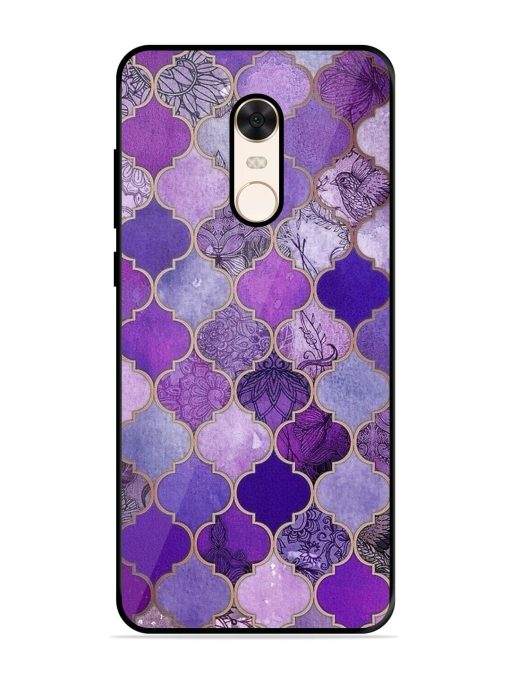 Purple Mosaic Magic Glossy Soft Edge Case for Xiaomi Redmi Note 5 Chachhi