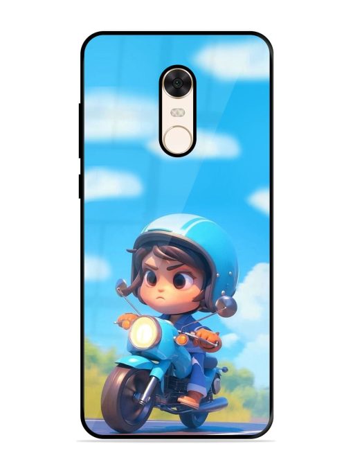 Little Rider Glossy Soft Edge Case for Xiaomi Redmi Note 5 Chachhi