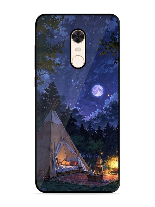 Moonlight Camping Glossy Soft Edge Case for Xiaomi Redmi Note 5 Chachhi