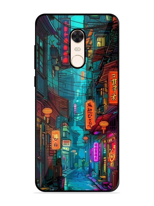 Neon Nightscape Glossy Soft Edge Case for Xiaomi Redmi Note 5 Chachhi