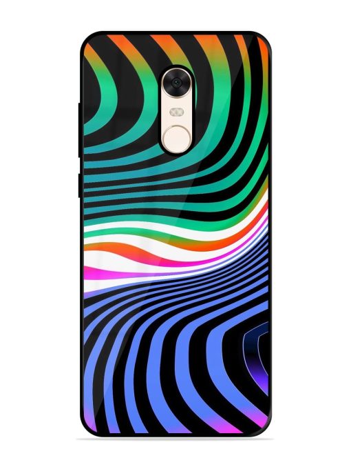 Psychedelic Waves Glossy Soft Edge Case for Xiaomi Redmi Note 5 Chachhi