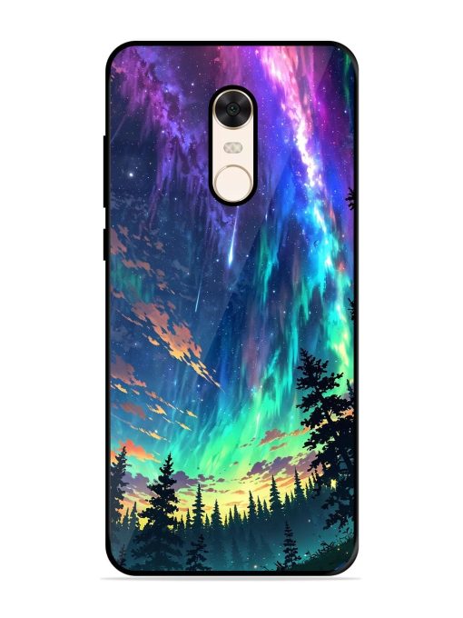 Cosmic Canvas Glossy Soft Edge Case for Xiaomi Redmi Note 5 Chachhi