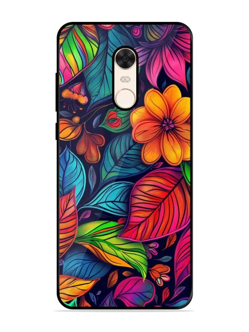 Rainbow Of Blooms Glossy Soft Edge Case for Xiaomi Redmi Note 5 Chachhi