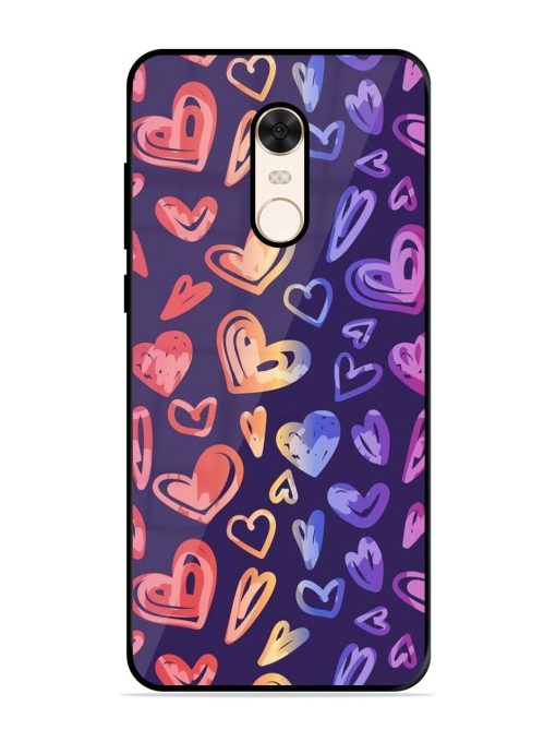 Rainbow Hearts Glossy Soft Edge Case for Xiaomi Redmi Note 5 Chachhi