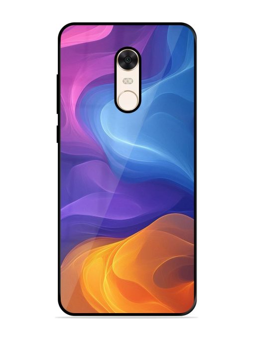 Cosmic Currents Glossy Soft Edge Case for Xiaomi Redmi Note 5 Chachhi