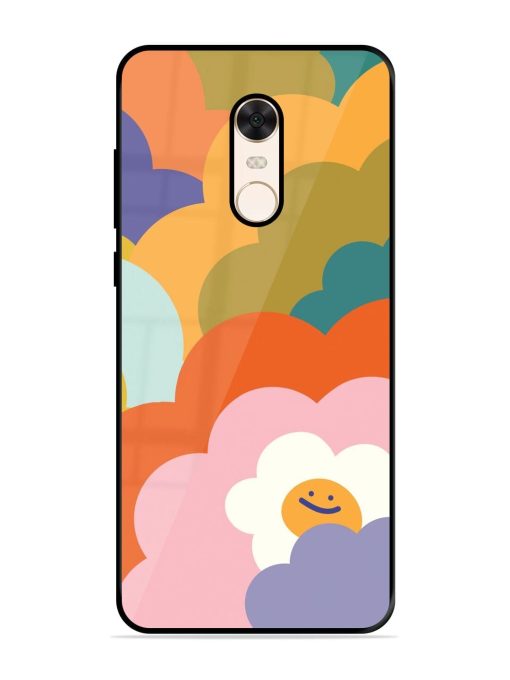 Happy Flower Power Glossy Soft Edge Case for Xiaomi Redmi Note 5 Chachhi