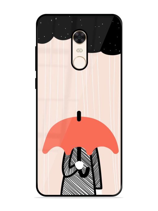 Stormy Weather, Shielded Soul Glossy Soft Edge Case for Xiaomi Redmi Note 5 Chachhi