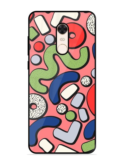 Groovy Geometric Shapes Glossy Soft Edge Case for Xiaomi Redmi Note 5