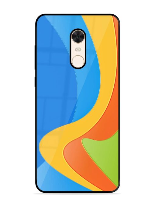 Curvy Color Cascade Glossy Soft Edge Case for Xiaomi Redmi Note 5 Chachhi