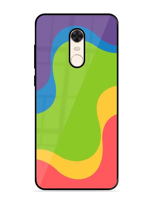 Wavy Rainbow Wonderland Glossy Soft Edge Case for Xiaomi Redmi Note 5