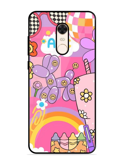 Whimsical Y2K Chaos Glossy Soft Edge Case for Xiaomi Redmi Note 5 Chachhi