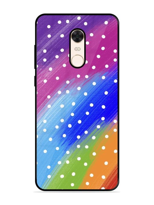 Rainbow Polka Dot Dream Glossy Soft Edge Case for Xiaomi Redmi Note 5 Chachhi