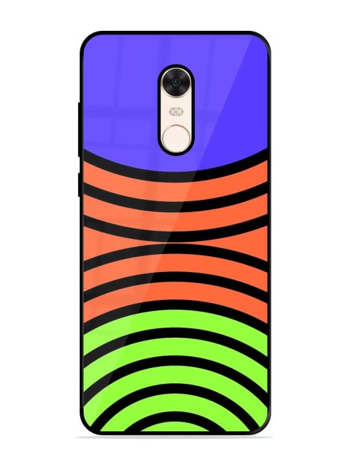 Psychedelic Stripe Symphony Glossy Soft Edge Case for Xiaomi Redmi Note 5