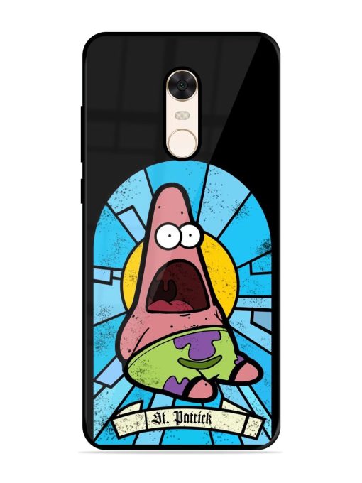 St. Patrick'S Day Stained Glass Patrick Star Glossy Soft Edge Case for Xiaomi Redmi Note 5 Chachhi