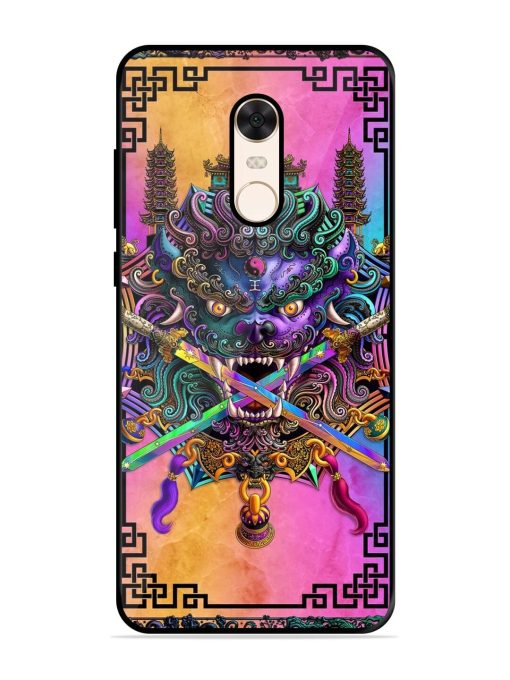 Psychedelic Fu Dog Tapestry Glossy Soft Edge Case for Xiaomi Redmi Note 5 Chachhi