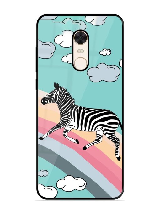 Zebra On A Rainbow Glossy Soft Edge Case for Xiaomi Redmi Note 5 Chachhi