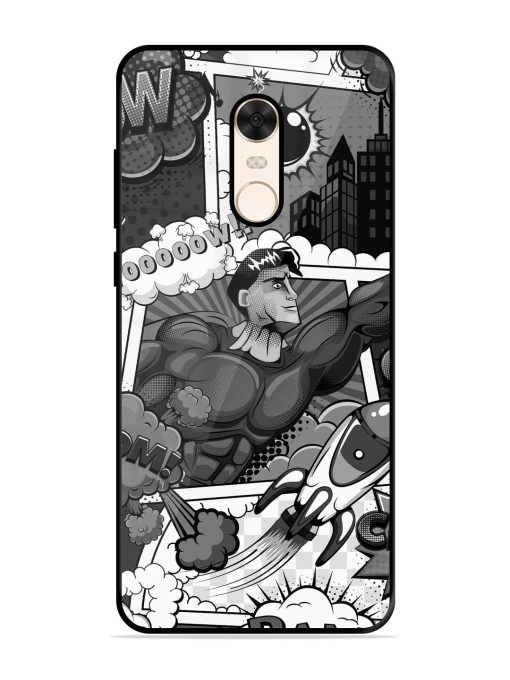 Comic Book Chaos Glossy Soft Edge Case for Xiaomi Redmi Note 5 Chachhi