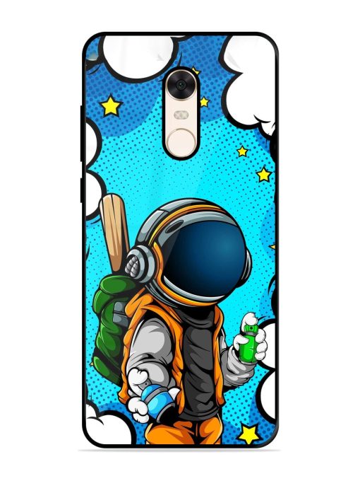 Space Graffiti Artist Glossy Soft Edge Case for Xiaomi Redmi Note 5 Chachhi