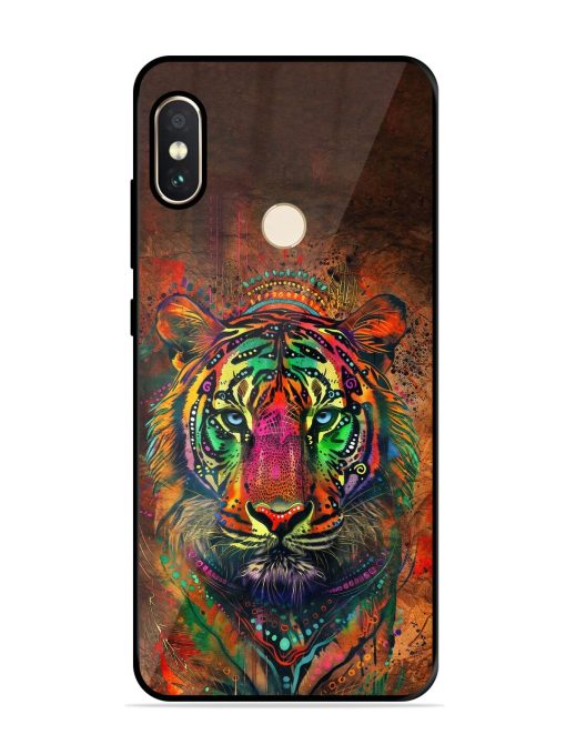 Cosmic Tiger Glossy Soft Edge Case for Xiaomi Redmi Note 5 Pro Chachhi